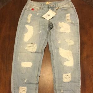 Distressed Boyfriend Jeans